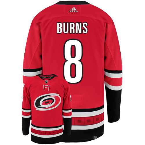 Men%27s Carolina Hurricanes #8 Brent Burns Red Stitched Jersey Dzhi->carolina hurricanes->NHL Jersey